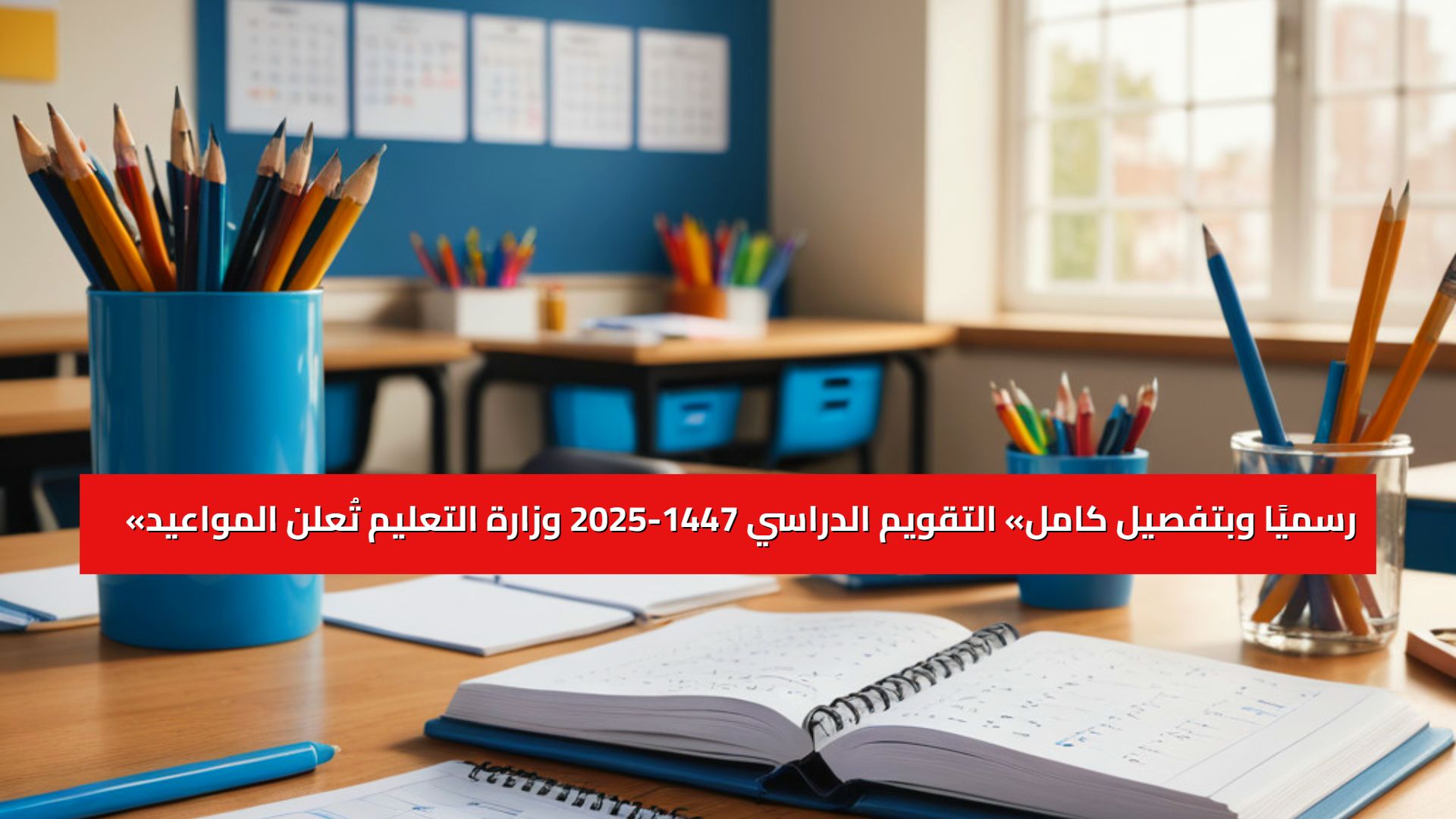 «رسميًا وبتفصيل كامل» التقويم الدراسي 1447-2025 وزارة التعليم تُعلن المواعيد وتُنهي الجدل حول العودة للمدارس والإجازات 