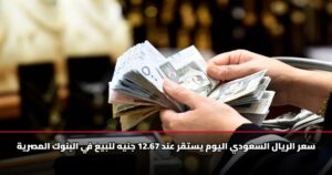 سعر الريال السعودي اليوم يستقر عند 12.67 جنيه للبيع في البنوك المصرية
