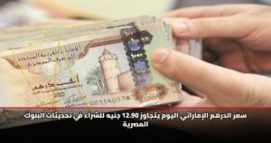 سعر الدرهم الإماراتي اليوم يتجاوز 12.90 جنيه للشراء في تحديثات البنوك المصرية